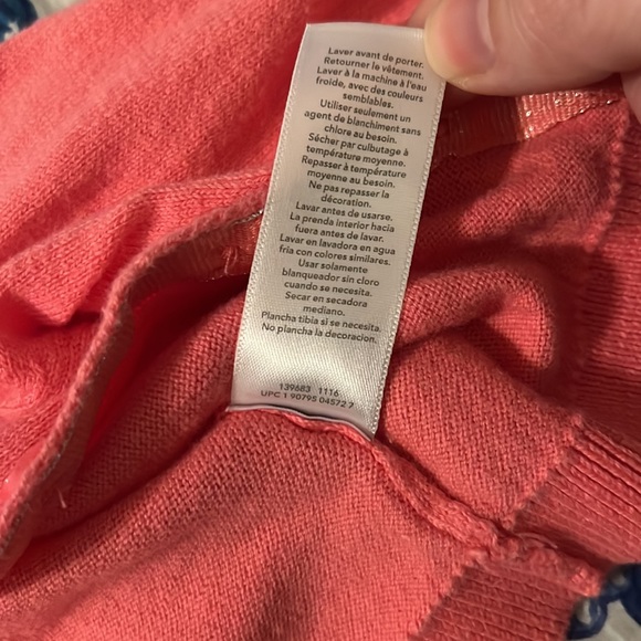 Like New Carters Baby Girls button up Cardigan - 3 months - melon pink color - Picture 6 of 11